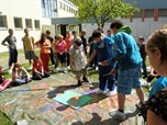 Schüler der Sonderschule Žamberk in der Partnerschule in Deutschland - Erstellung eines Fotobuches