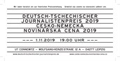 Deutsch-tschechischer Journalistenpreis 2019