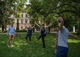 Eine deutsch-tschechische Insel auf dem Festival United Islands