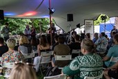 Eine deutsch-tschechische Insel auf dem Festival United Islands