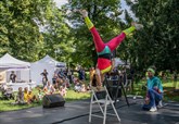 Eine deutsch-tschechische Insel auf dem Festival United Islands