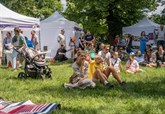 Eine deutsch-tschechische Insel auf dem Festival United Islands