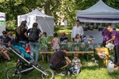 Eine deutsch-tschechische Insel auf dem Festival United Islands