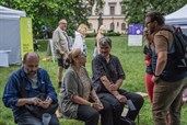 Eine deutsch-tschechische Insel auf dem Festival United Islands